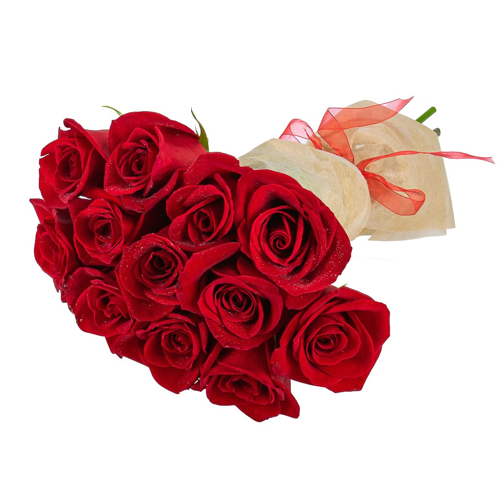 12 Red Roses For Loved Ones