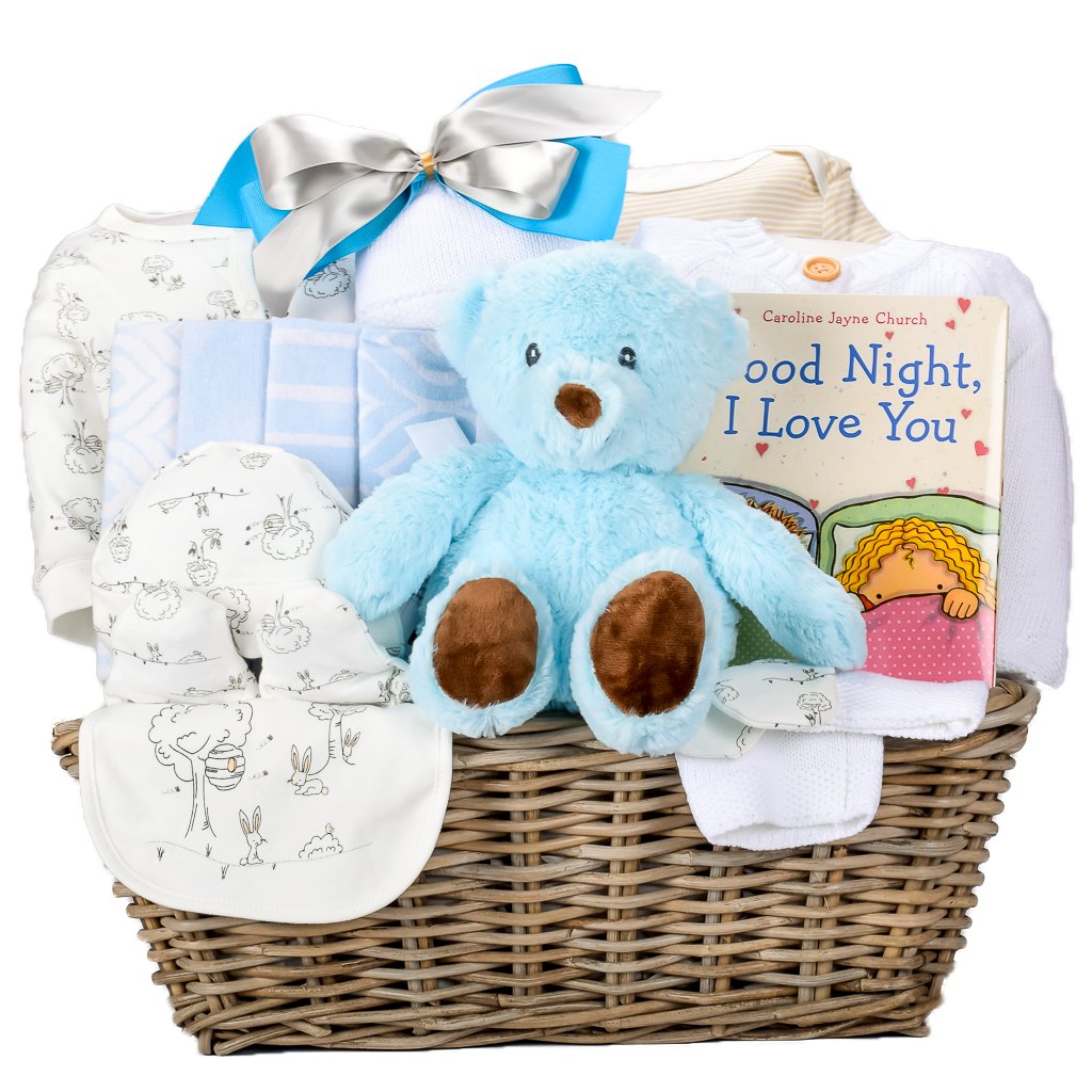 Precious Newborn Boy Gift Basket