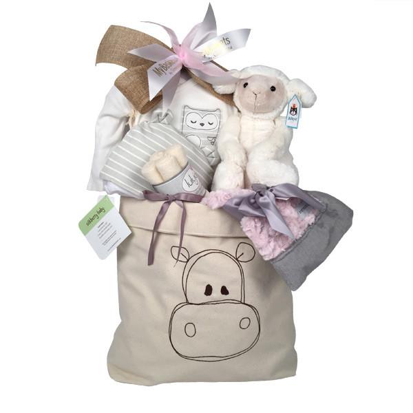 Natural Baby Girl Gift Basket