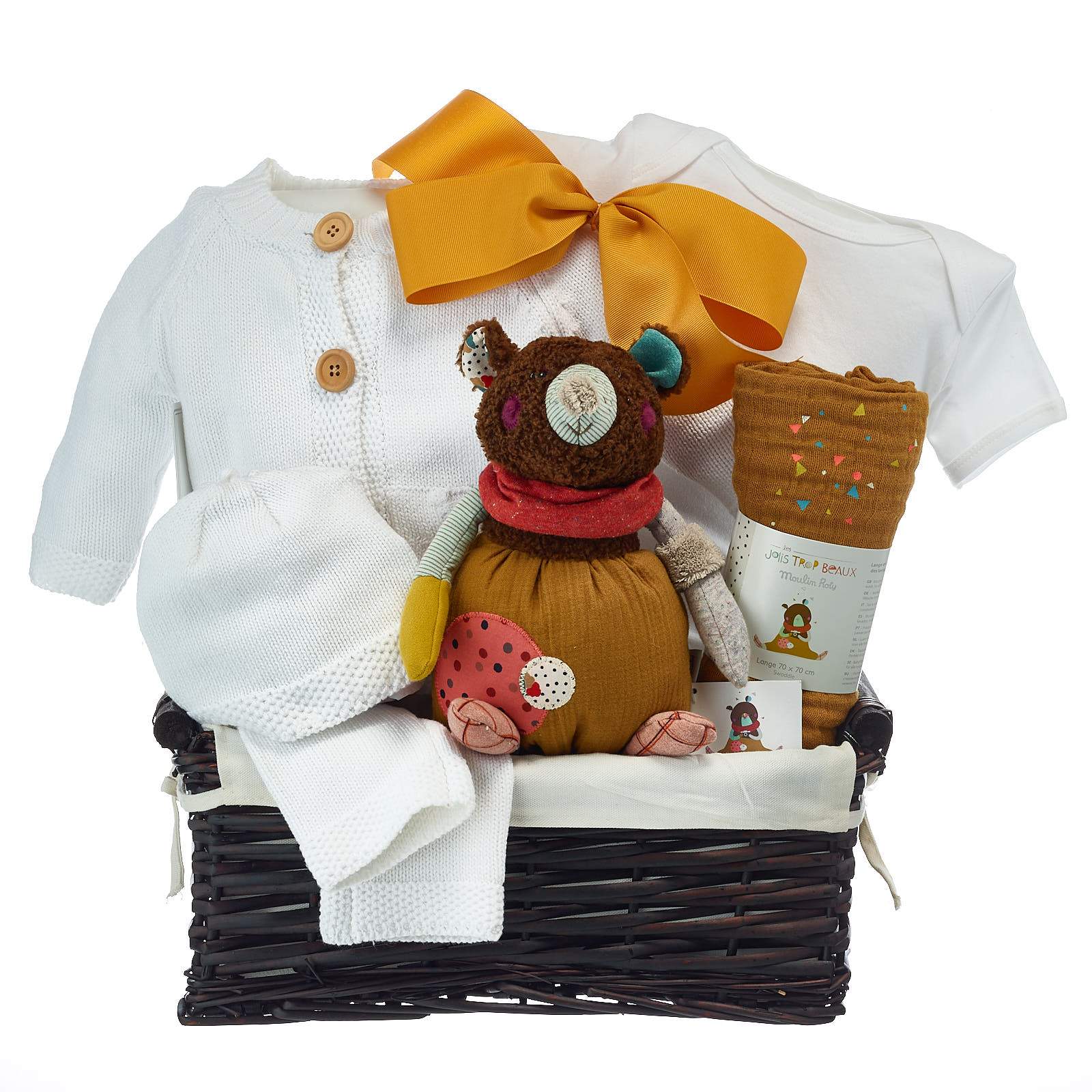 Neutral New Baby Luxury Gift Basket